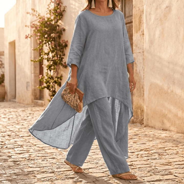 Vivara – Flowy High Low Tunic Set