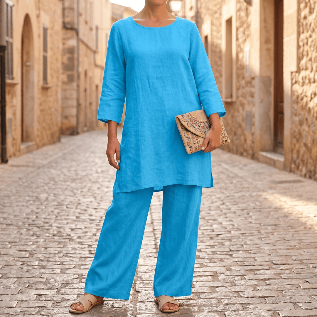 Vivara – Flowy High Low Tunic Set