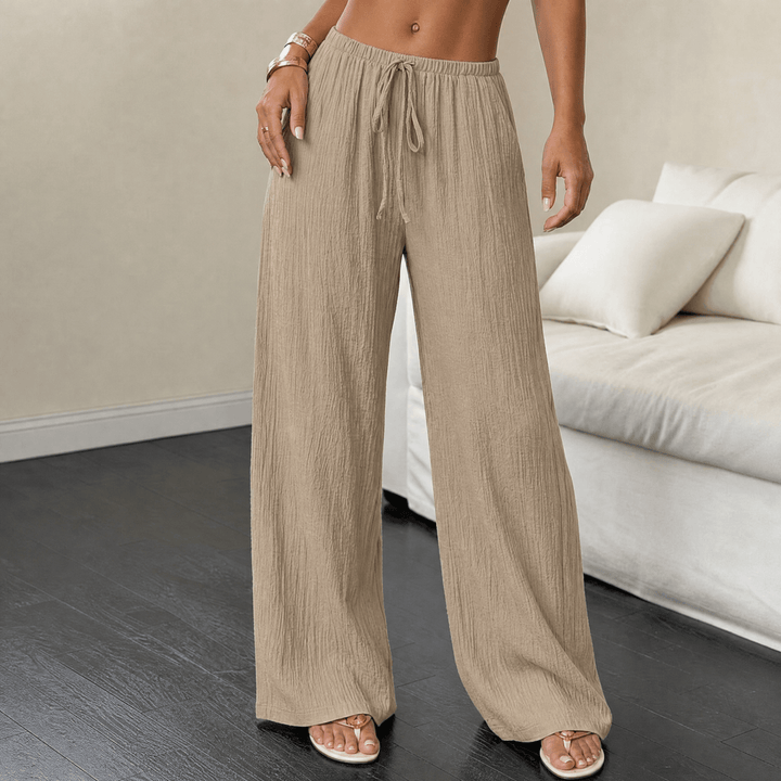 Waverly – Crinkle Textured Wide Leg Pants