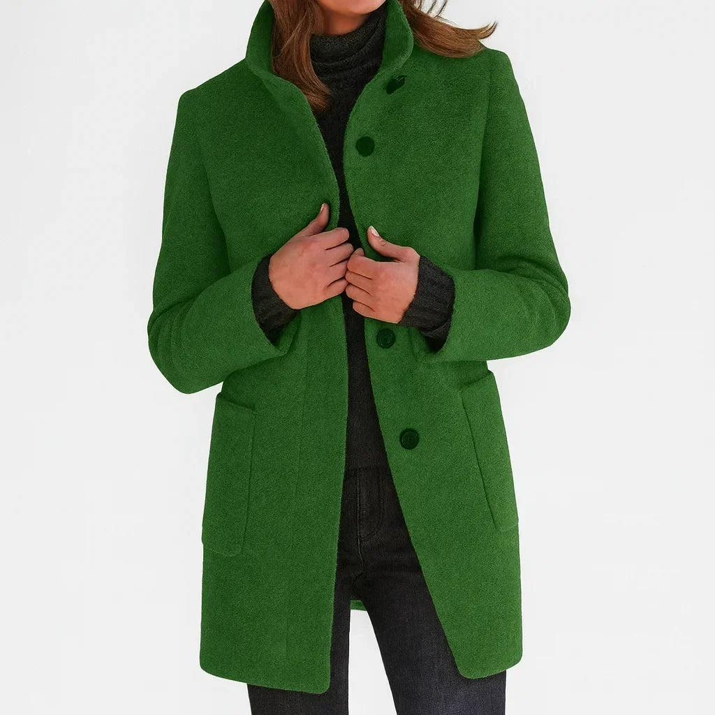 Evelina | Stand Collar Coat