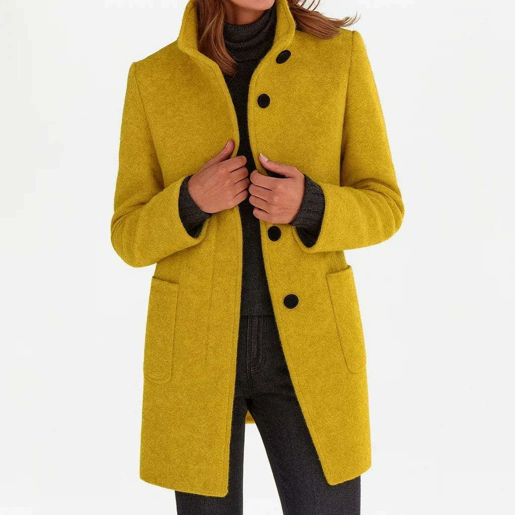 Evelina | Stand Collar Coat