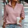 Camila | Cozy Ribbed Quarter-Zip Sweater