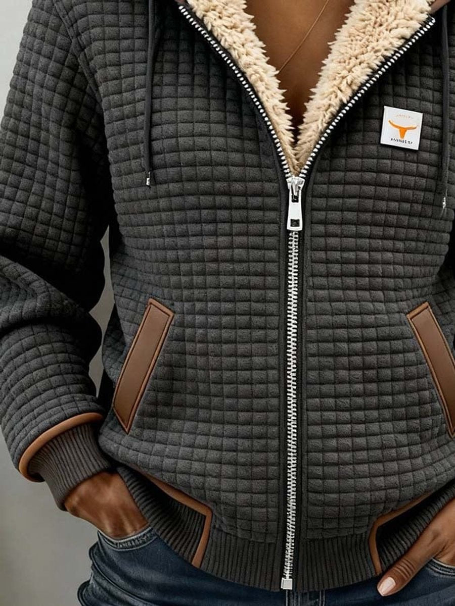 Penelope - Sherpa-Lined Full-Zip Fleece Hoodie